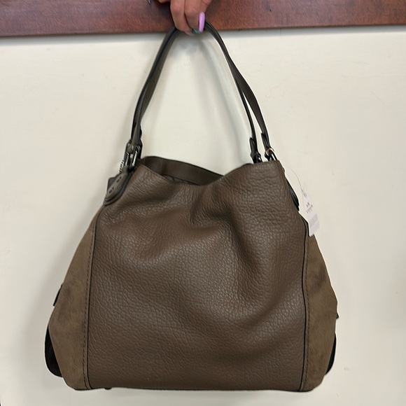 Coach Handbags - Coach Dalton 31 pebbled leather suede shoulder bag